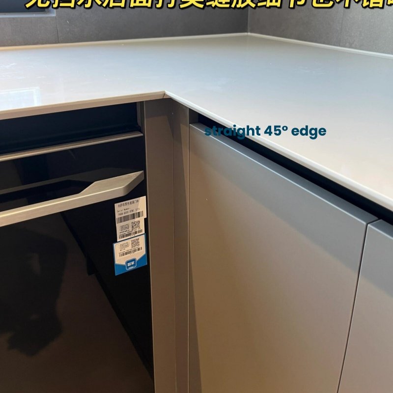 straight 45°edge countertop